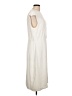 Halston 100% Polyester Solid White Ivory Casual Dress Size 14 - photo 4