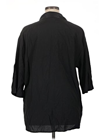 Distinctly Different 3/4 Sleeve Button-Down Shirt (view 2)