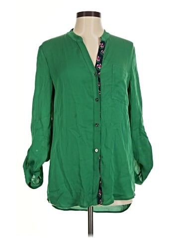 Diane von Furstenberg Long Sleeve Silk Top (view 1)