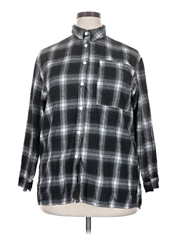 MOUSSY 3/4 Sleeve Button-Down Shirt (view 1)