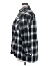 MOUSSY Checkered-gingham Gray 3/4 Sleeve Button-Down Shirt Size XXL (estimated) - photo 5