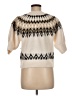 Christian Lacroix Chevron-herringbone Ivory Pullover Sweater Size M - photo 2