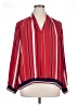 Signature Studio 100% Polyester Stripes Red 3/4 Sleeve Blouse Size XL - photo 1