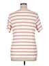 Croft & Barrow 100% Cotton Stripes Orange Short Sleeve Top Size 1X - photo 2
