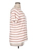 Croft & Barrow 100% Cotton Stripes Orange Short Sleeve Top Size 1X - photo 4