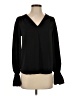 Aqua 100% Polyester Black Long Sleeve Blouse Size XS - photo 1