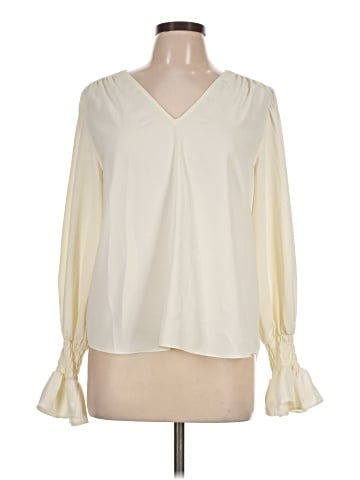 Aqua Long Sleeve Blouse (view 1)