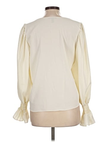 Aqua Long Sleeve Blouse (view 2)