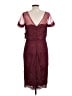 JS Collections 100% Polyester Burgundy Cocktail Dress Size 10 - photo 2