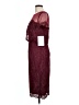 JS Collections 100% Polyester Burgundy Cocktail Dress Size 10 - photo 5