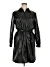 Nic + Zoe 100% Polyurethane Black Trenchcoat Size XL - photo 1