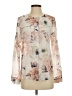 OVI 100% Polyester Floral Ivory Long Sleeve Blouse Size S - photo 1