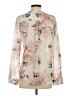 OVI 100% Polyester Floral Ivory Long Sleeve Blouse Size S - photo 2