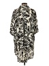 Willow 100% Rayon Animal Print Ivory Short Sleeve Blouse Size S - photo 2