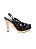 MICHAEL Michael Kors 100% Leather Black Heels Size 7 1/2 - photo 1