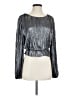 BCBGMAXAZRIA Silver Long Sleeve T-Shirt Size S - photo 1