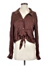 Wilfred 100% Cupro Brown Long Sleeve Blouse Size S - photo 1