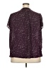 Fun2Fun 100% Polyester Stars Purple Short Sleeve Blouse Size 2X - photo 2