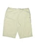 Larry Levine Solid Ivory Khaki Shorts Size 12 - photo 1