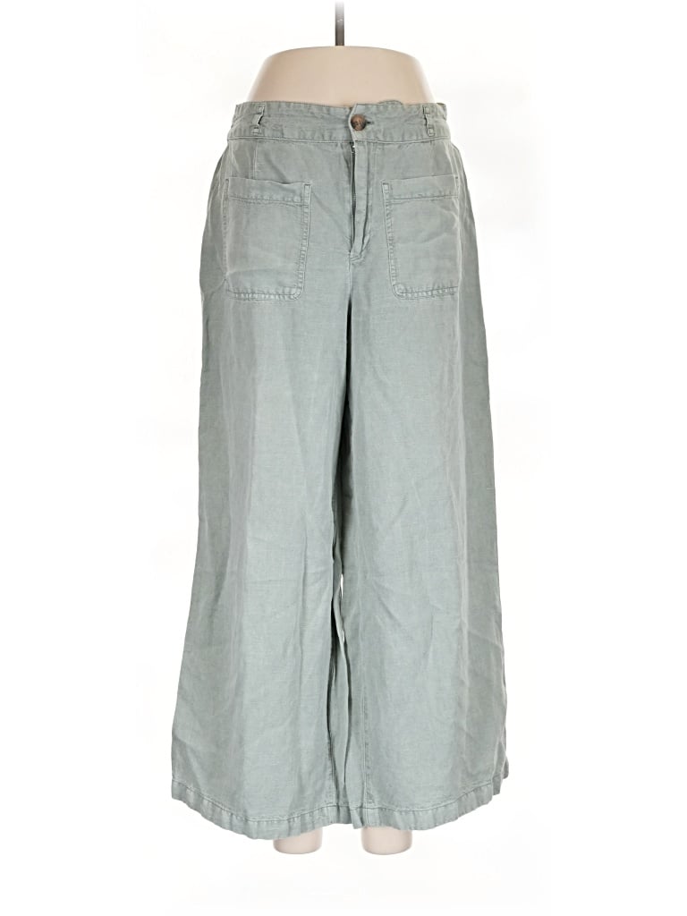 Pre-owned C&c California Linen Pants In Gray