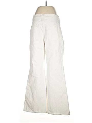 Madewell Baggy Flare Jeans in Tile White: Front-Slit Edition (view 2)