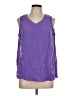 Maggie Sweet 100% Polyester Purple Sleeveless Blouse Size L - photo 1