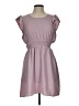 No Comment 100% Polyester Solid Pink Casual Dress Size L - photo 1