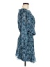 Joie 100% Silk Paisley Blue Cocktail Dress Size M - photo 4