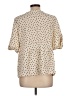 Cato Polka Dots Ivory Short Sleeve Blouse Size L - photo 2