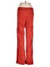 Bebe Solid Red Linen Pants Size 0 - photo 2