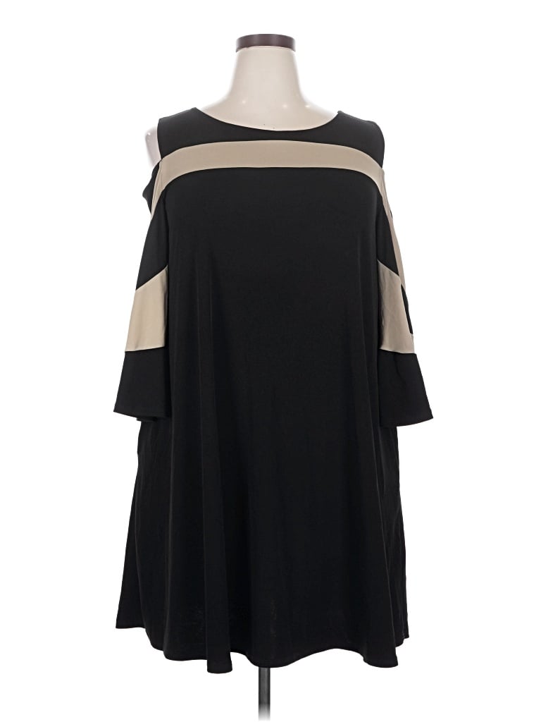 Pre-owned Nina Leonard Casual Dress In Black