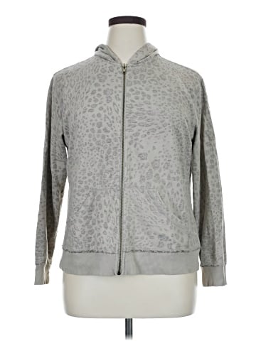 Zenergy by Chico's Zip Up Hoodie (view 1)