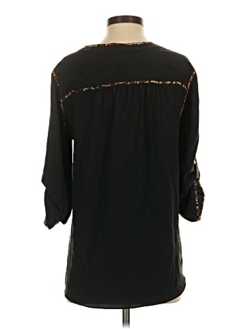 BCBGMAXAZRIA 3/4 Sleeve Silk Top (view 2)