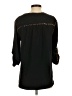 BCBGMAXAZRIA 100% Silk Black 3/4 Sleeve Silk Top Size XS - photo 2