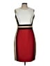 Calvin Klein Color Block Red Cocktail Dress Size 12 - photo 1