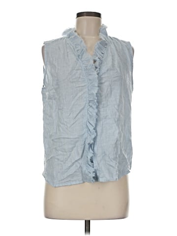 Dylan Sleeveless Button-Down Shirt (view 1)