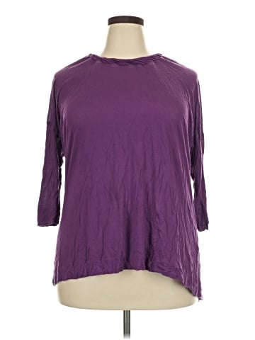 Lane Bryant 3/4 Sleeve T-Shirt (view 1)