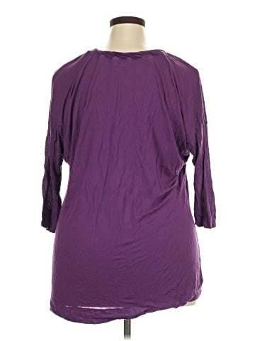 Lane Bryant 3/4 Sleeve T-Shirt (view 2)