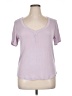 Live 2 Lounge Purple Short Sleeve Top Size XL - photo 1