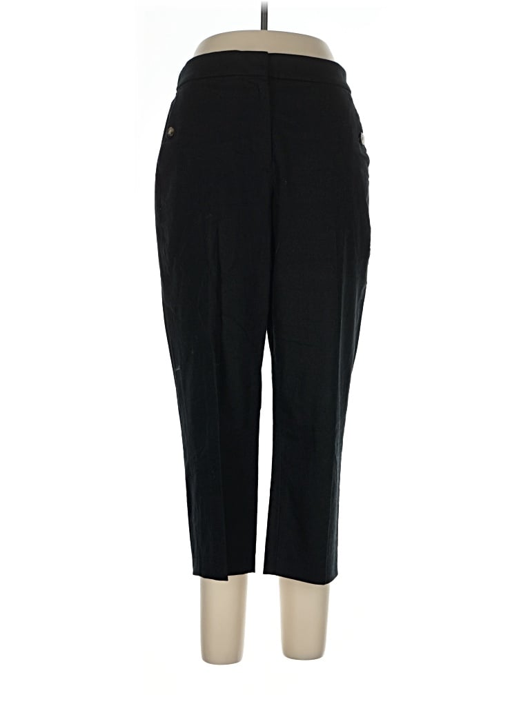 Pre-owned J.crew Factory Store Linen Pants In Black