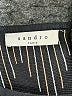 Sandro 100% Polyamide Stripes Black Cocktail Dress Size Med (2) - photo 6