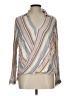 Harper 100% Rayon Silver Long Sleeve Blouse Size L - photo 1