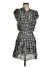 Saylor 100% Viscose Checkered-gingham Gray Casual Dress Size S - photo 1