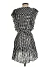 Saylor 100% Viscose Checkered-gingham Gray Casual Dress Size S - photo 2