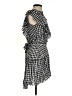 Saylor 100% Viscose Checkered-gingham Gray Casual Dress Size S - photo 4