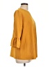 Darling 100% Polyester Yellow 3/4 Sleeve Blouse Size L - photo 4