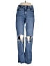 American Eagle Outfitters 100% Elastane Hearts Blue Jeans Size 00 - photo 1