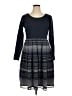 eShakti Graphic Gray Casual Dress Size 16 - photo 1