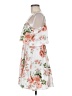 Unbranded 100% Polyester Floral White Casual Dress Size M - photo 5