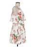 Unbranded 100% Polyester Floral White Casual Dress Size M - photo 4